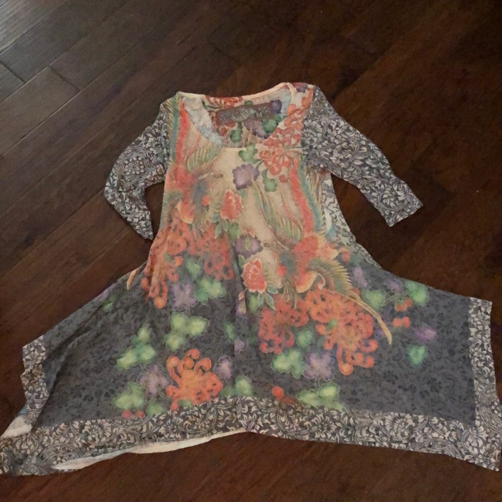 Amma LA asymmetrical stretch boho dress